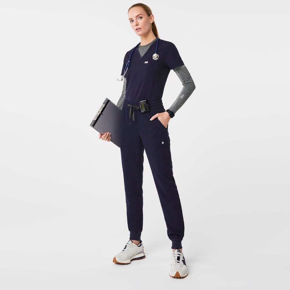 Figs Navy Blue Scrub Set